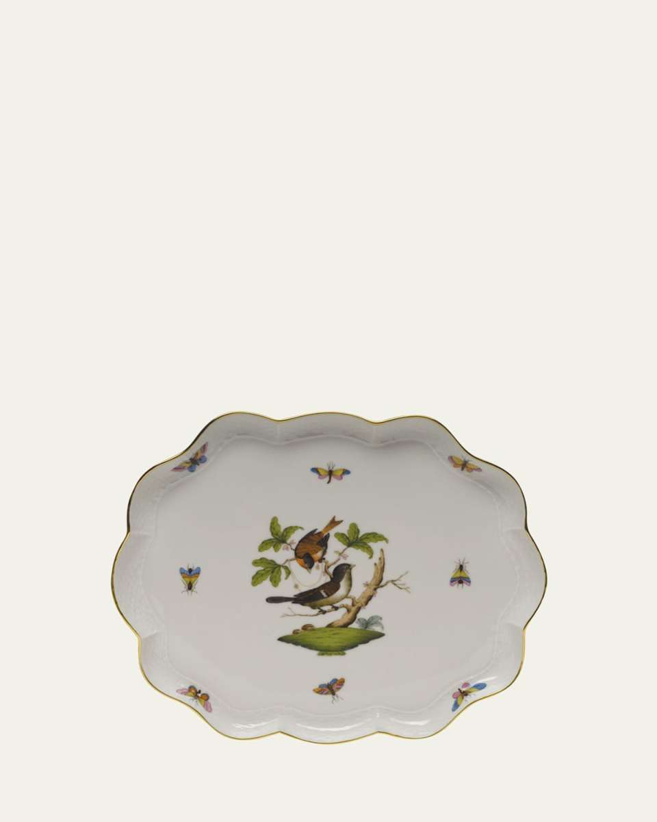 Rothschild Bird Scalloped Tray